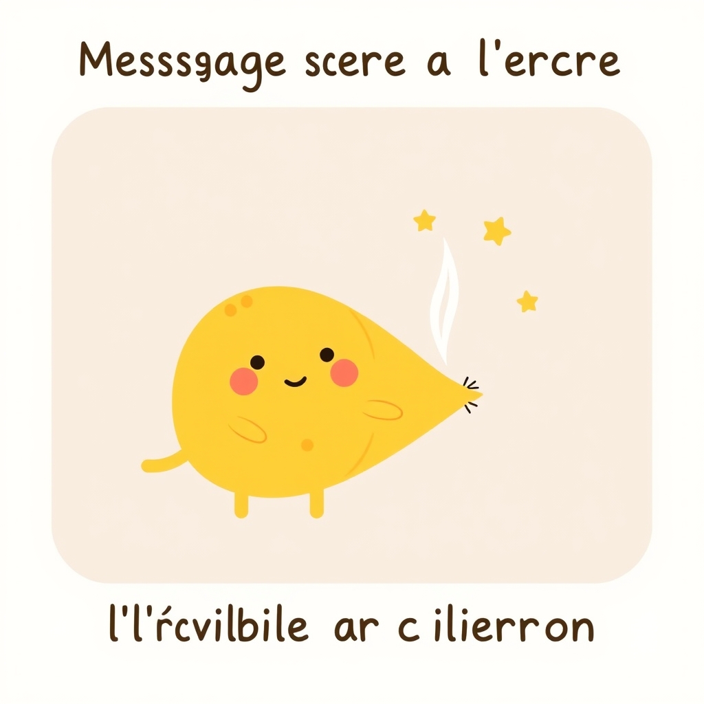Message secret à l'encre invisible au citron