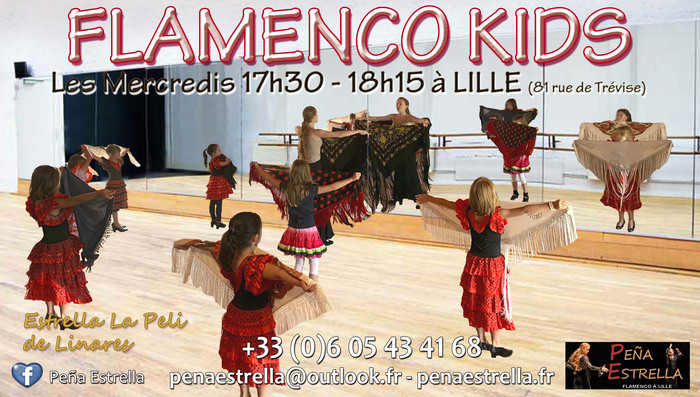 Flamenco kids - Cours de danse Flamenco pour enfants - Peña Estrella Flamenco à Lille