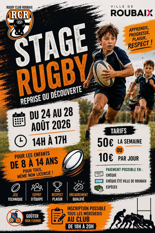 stage de rugby d'été